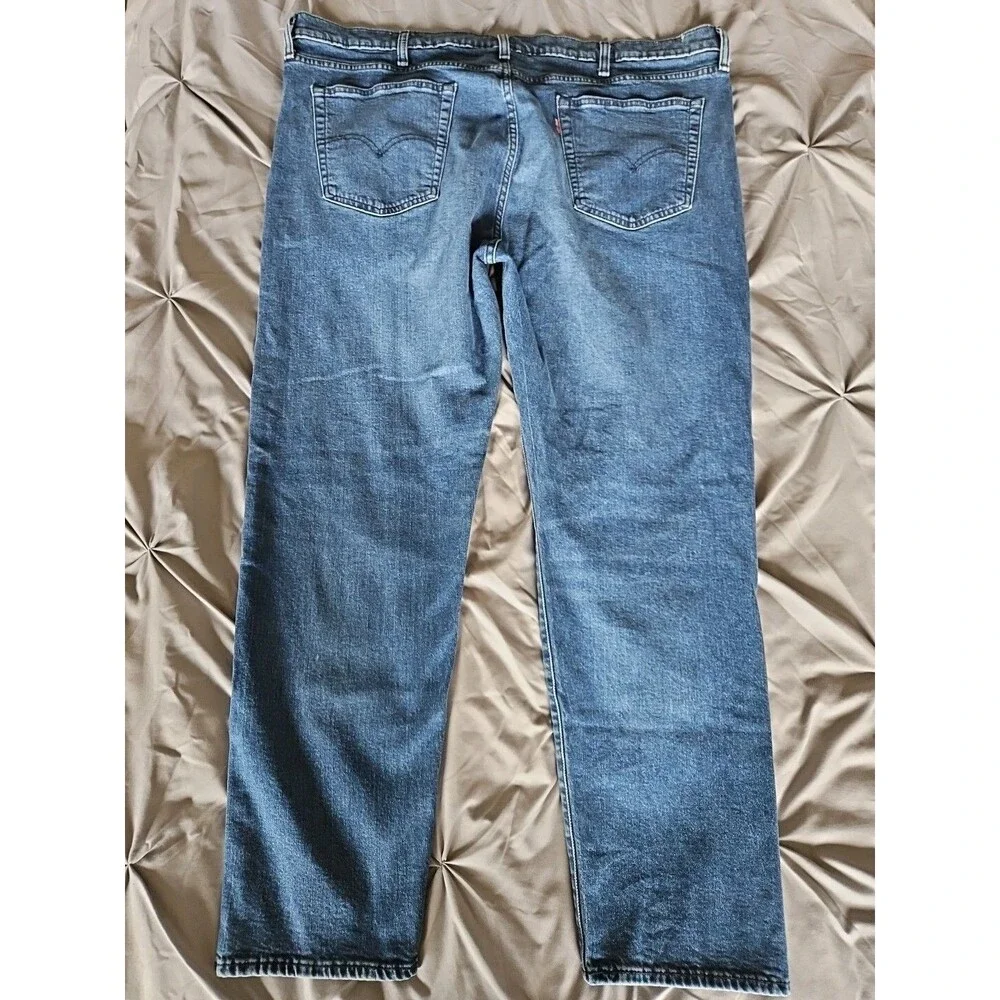 Levi's 502 Premium Jeans Tapered Big E Men's Size 42x30 Medium Wash